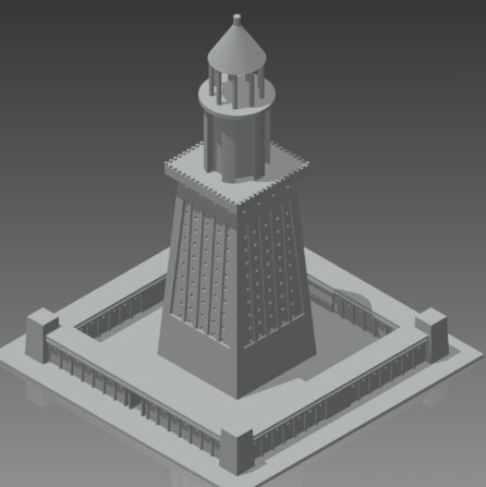 Phare d'Alexandrie 3d Print